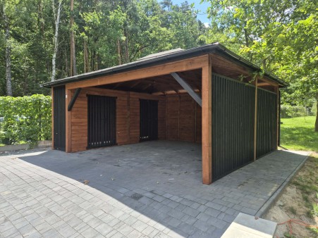 Wiata ze schowkiem na kosze NOEMI 5x6 m